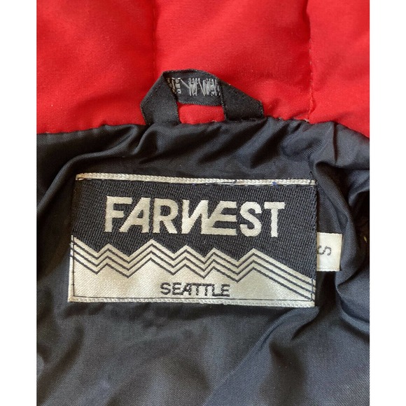 Vintge FARWEST Seattle Full Zip Puffer Coat Jacket - Picture 4 of 9